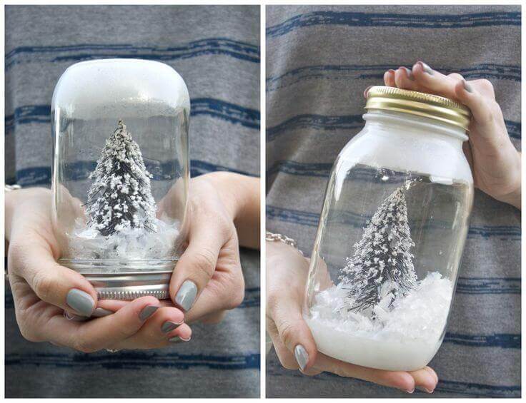 DIY Magical Snowy Mason Jar Craft & Gift Tags