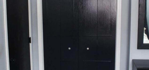 Closet Bifold Door Makeover - Closet Door Makeovers