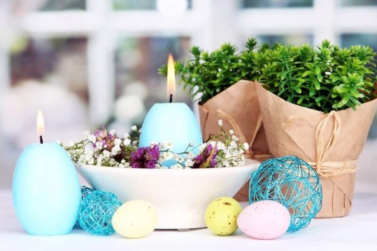 DIY Easter Candles in The Shape Of Eggs