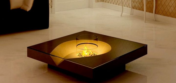 Unusual design of fireplaces